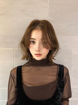キミトヘアデザインアンドスパ(Kimito Hair design&spa) 韓国風ボブ/髪質改善/小顔/艶ベージュ/30代/40代/武蔵小杉/ボブ