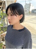 黒髪ショート/20代/30代/40代/ショートボブ丸みショート