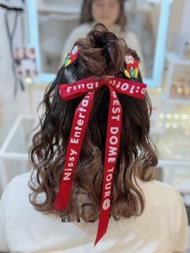 アトリエビューティーアミュ(atelier beauty AmU) 推し活 イベント 量産型 お団子ハーフアップ