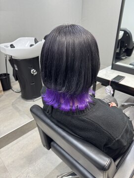 パヌポン(PANUPON) グレーバレイヤージュハイライトケアブリーチダブルカラー