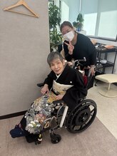 美容室 アンジェ(Ange) 車イスでも着付承ります☆