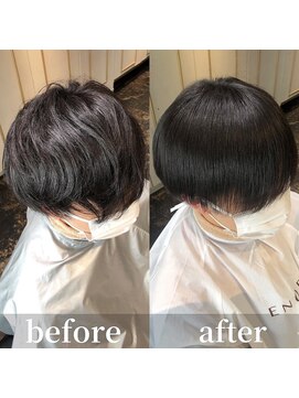 エノア 青山(ENORE) メンズ縮毛矯正/曲がる縮毛矯正/メンズ髪質改善/メンズカット