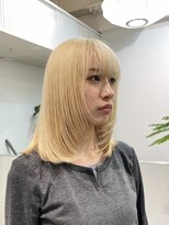 ミーム 原宿 表参道(meme)&nbsp;◎ブロンドハイトーンデザインカラーアンブレラカラー金髪