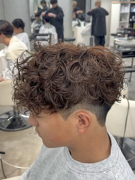 エデアンホンテン メンズサロン(EDEAN 本店 （旧：EDEAN 上通）) 熊本メンズカット MEN'S HAIR スペインカール ブラウンカラー