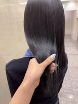 アクシス 栄ガスビル店(`AXIS) ミルクティーブロンド/ダークブルー/デジタルパーマ/名古屋栄