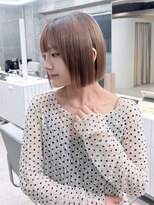マイキーヘア 広島(MY KEY HAIR) 地毛風ストレート×切りっぱなしボブ