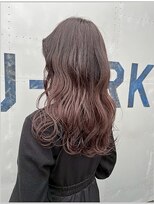 オープンジョー(Open Jaw) 透明感ローズブラウン/レイヤーカット/艶髪/ミディアム