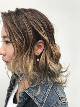 アールワークオブアート(R WORK OF ART) 波ウェーブ×シルバーグラデーション