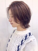 アイティー バイ アルバム 浦和店(IT by ALBUM)&nbsp;セピアウルフレイヤーボブ_ピンクベージュボブルフ_ba286932