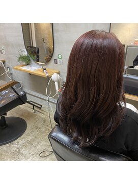 スラン(sran hair and spa) イルミナカラーでつやつやピンクラベンダー