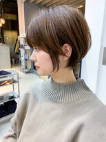 ミィ 表参道(mee.)&nbsp;【mee.】　シナモンベージュ　マッシュショート　ボブ
