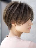 前髪なし大人ショート20代30代40代【AIN.表参道】川原大地
