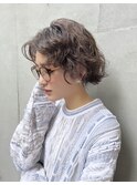お洒落女子必見!ショートボブのニュアンスパーマ 前田真吾