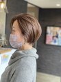 アイシー ヘアーメイク(ic hair make)&nbsp;頭の形をバランスをよく見せるショート。乾かすだけで完成！！