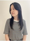 【 YOKE 】ロングレイヤーくびれ顔まわり小顔カット韓国