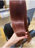 ピンクブラウン×髪質改善