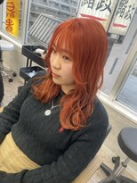 リミットバイアフィナー 大宮店(limit by Afinar) ワンブリーチでできるオレンジカラー