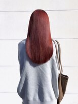 ユニヘアデザイン 徳島店(Uni. hair design) ロング　×  ワインレッド　『ZOE　STYLE』