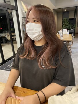 ナンバー 竪町(number+) 20代30代エギョモリくびれ韓流フレーミングカラーピンクベージュ