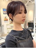 大人可愛い/ショートヘア/丸みショート/顔まわりカット