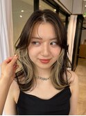 インナーカラー×ふわっと顔まわり。