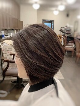 テテアテテ ヘアー(tete a tete HAIR)の写真/当店の白髪染めは色持ちや艶感◎ヘアケア特化のサロンだから出来る傷まないカラーが大人女性に大好評♪