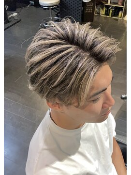 ヘア フラッグ 西葛西店(hair flag) 【メンズバレイヤージュ】センターパート