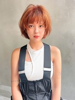 メーヴェ(Mowen) mowen×ウルフボブ×オレンジベージュ