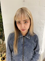 スタン 渋谷(Stam)&nbsp;ダブルカラーレイヤーボブハイトーンボブショートウルフボブ