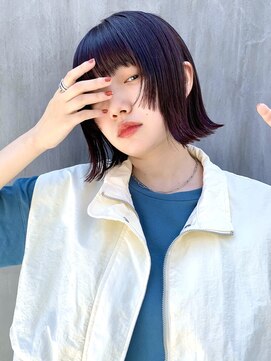 アペロ 柏(Apero) 切りっぱなしボブ/姫カットレイヤー/暗髪ボブ/ウルフボブ