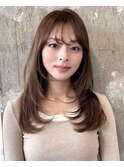 ぺたんこ解消/ふわっとレイヤーカット/20代30代40代/大人ヘア