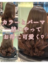 アピッシュ ギンザ(apish ginza)&nbsp;浅子小百合/弾力コテ巻き風パーマ