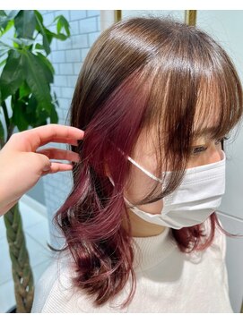 ハレル 戸塚(HAREru.) インナーカラー ピンク