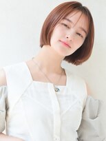 アイニティ(Inity)&nbsp;[Inity]オレンジベージュ×ミニボブ[心斎橋/髪質改善/縮毛矯正]