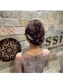 ルーズなヘアセット