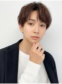 王道メンズショートマッシュ韓国風★ライトブラウン