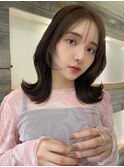 オリーブベージュ くびれミディアム【肥田亜沙美】
