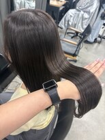 アリュウル 表参道 青山(Allure)&nbsp;ブリーチなし／こっくりブラウン／グレーブラウン