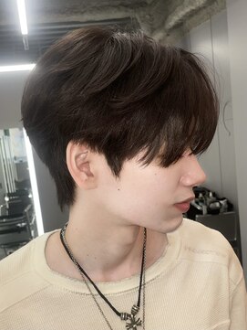 【NARE NOE】前下がりシースルーマッシュ×ダークブラウン