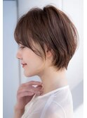 前髪あり大人小顔ショートボブ 30代40代50代【AIN.表参道】川原