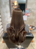 クレエ ヘアー デザイン(creer hair design)&nbsp;ブリーチなし透明感カラーココアブラウンゆるふわエアリーロング