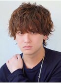 スパイラルショートマッシュ/ツイスパ/ウルフ/メンズ