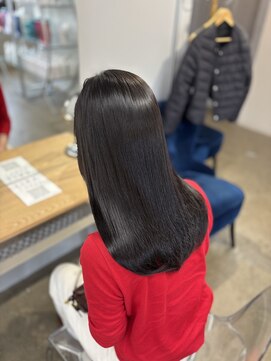 リラクオーレ 三宮 元町(LIRA CUORE) ダークブラウン×髪質改善縮毛矯正