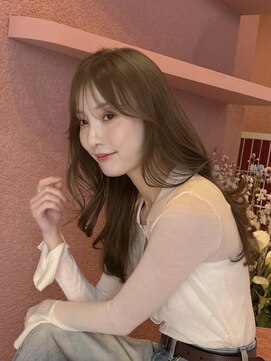 ボタン コロン 表参道 原宿(VOTAN COLON) オリーブブラウン/レイヤーカット/透明感カラー/韓国ヘア