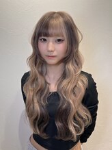 アルファバイオリカ(ALPHA by ORIKA)&nbsp;デザインカラー×ふわふわウェーブ巻き