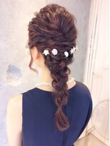 ヘアーデザイン ヴィフ(HAIR DESIGN vif) お客様スタイル☆ベリーピンク×編みこみダウン