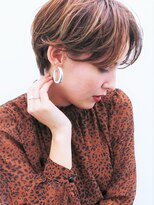 ドロップ(drop)&nbsp;センターパートチョコレートレディショート〈表参道青山/drop〉