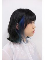 クリーン ヘアデザイン(CLLN hair Design)&nbsp;【CLLN】黒髪×インナーブルーユニコーン