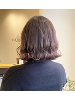 ビアノバ(via nova)&nbsp;緩巻きボブのブラウンカラー