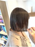【ANNEXハザマ】チャコールグレー×ボブショート
